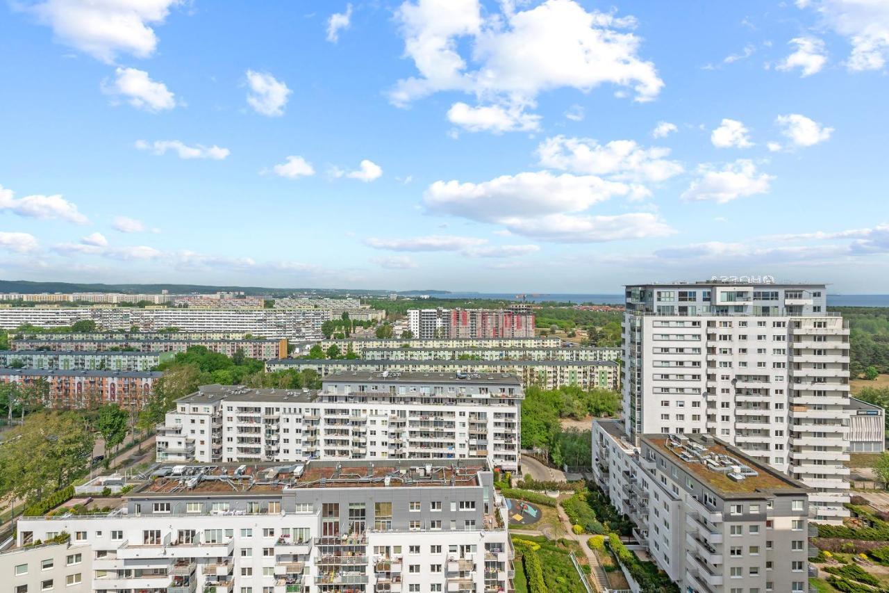 Top Floor Z Widokiem Na Morze By Downtown Apartments Danzica Esterno foto